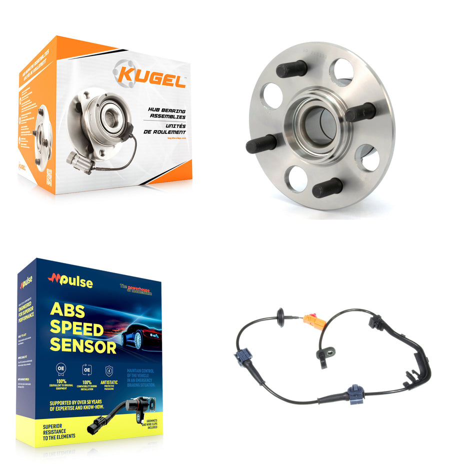 Rear Wheel Hub Bearing Sensor Kit For 07-08 Honda Fit 1.5L with 4-Wheel ABS Harness K7S-100508