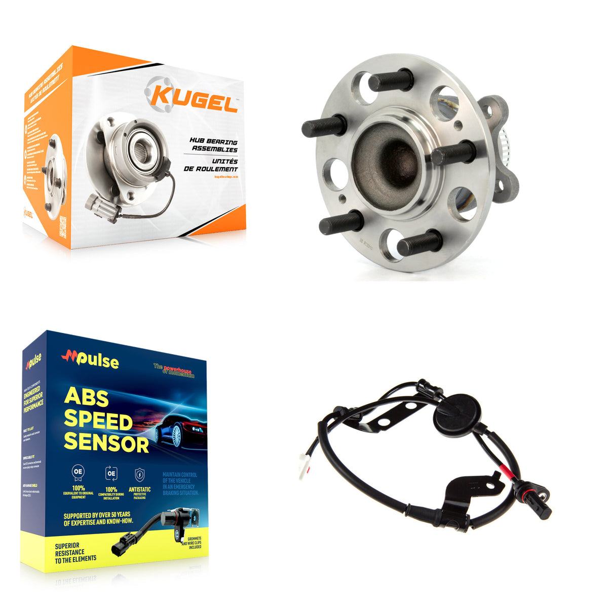 Rear Wheel Hub Bearing Sensor Kit For Hyundai Elantra 2.0L with 4-Wheel ABS Harness K7S-100514