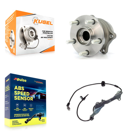 Rear Wheel Hub Bearing ABS Sensor Kit For 2009-2013 Subaru Forester 2.5L with 4-Wheel K7S-100522