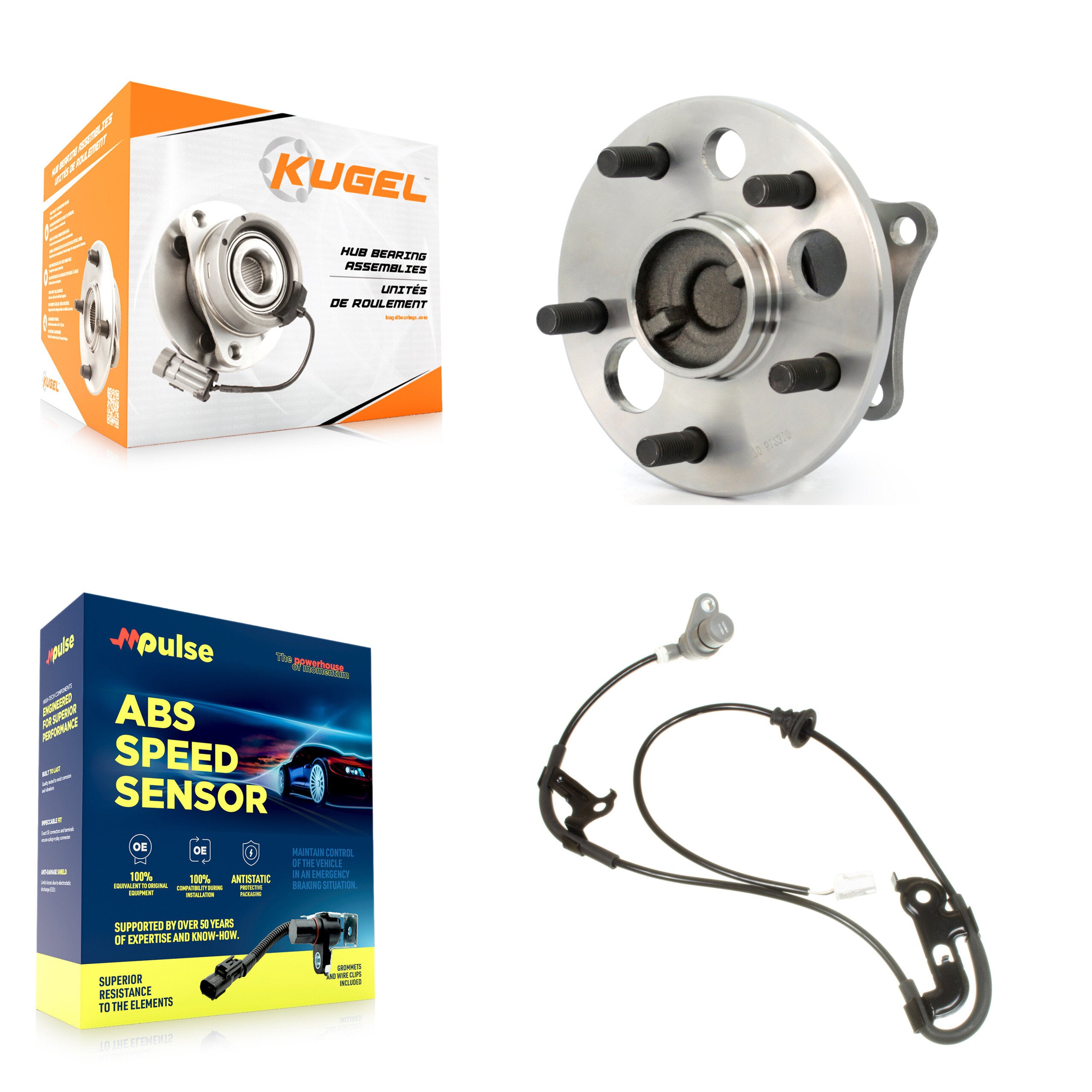 Rear Wheel Hub Bearing Sensor Kit For Toyota Camry Solara Avalon Lexus ES300 with Harness K7S-100535