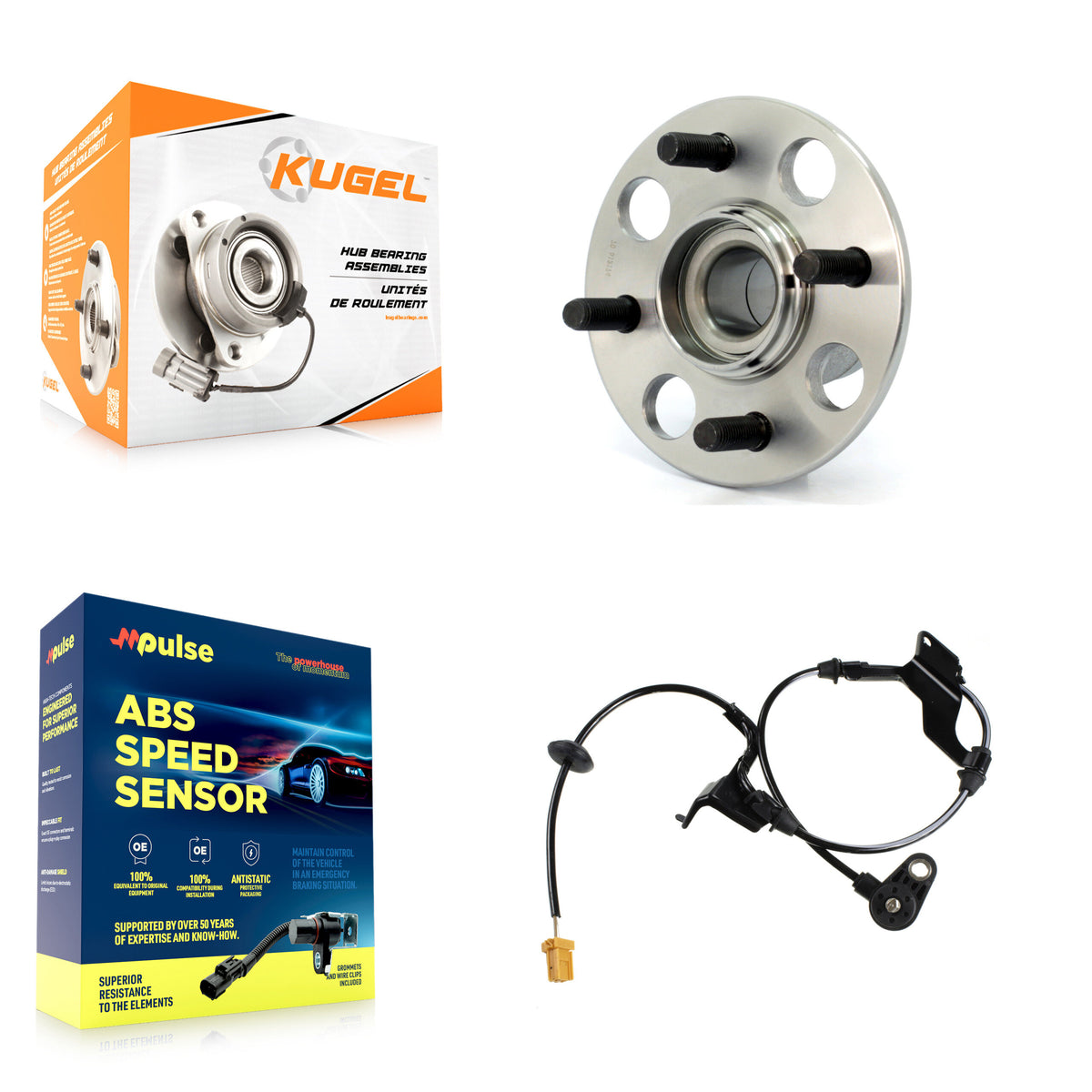 Rear Wheel Hub Bearing And ABS Sensor Kit For Honda Civic Built In Japan with Harness K7S-100553