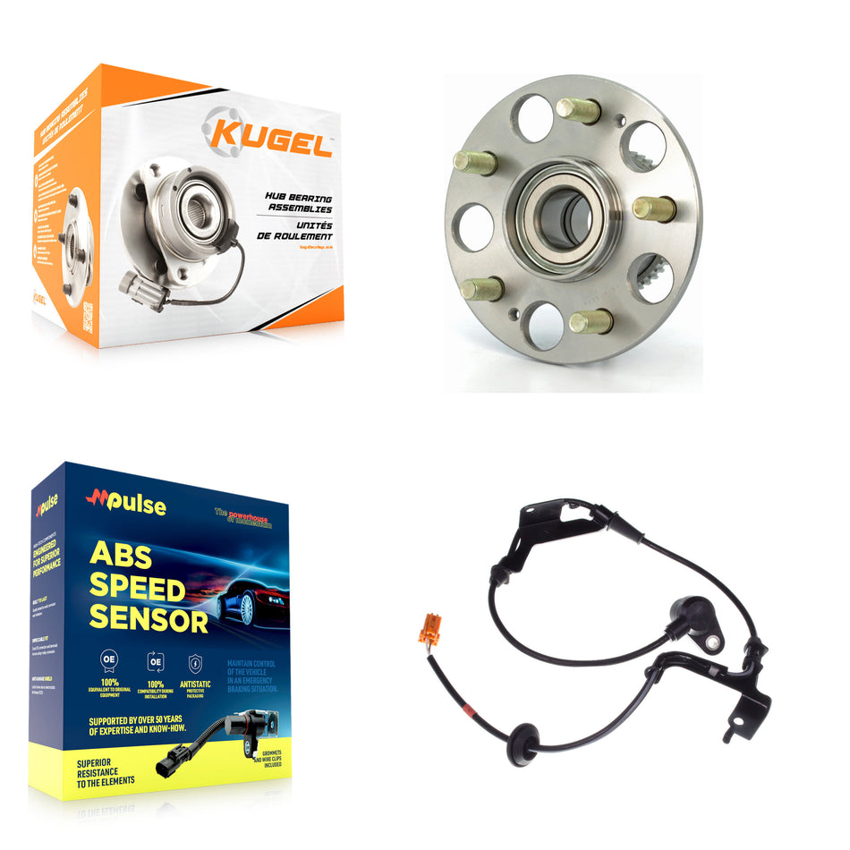 Rear Wheel Hub Bearing And ABS Sensor Kit For Honda Civic Acura RSX with Harness K7S-100556