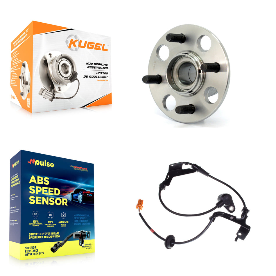 Rear Wheel Hub Bearing & Sensor Kit For Honda Civic GX with 1.7L 4-Wheel ABS Harness K7S-100559