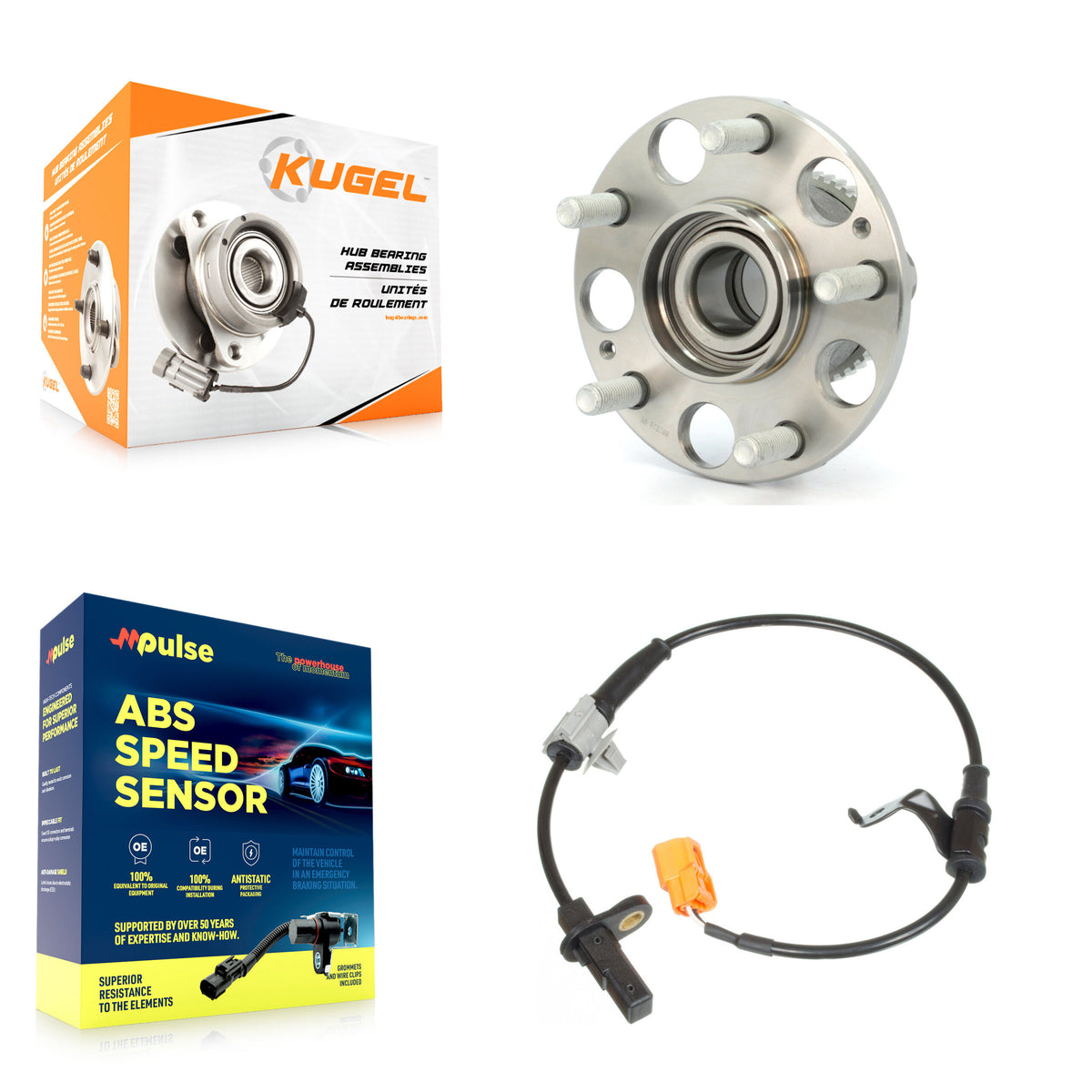 Rear Wheel Hub Bearing And ABS Sensor Kit For Acura TL with Harness K7S-100560