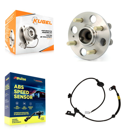 Rear Wheel Hub Bearing & Extra Sensor Kit For Hyundai Accent From 06 14 2012 with Harness K7S-100580