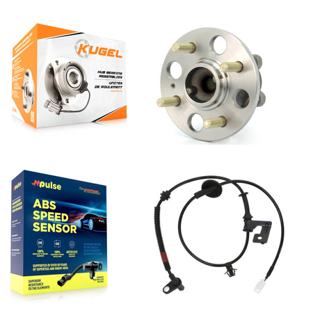 Rear Wheel Hub Bearing Extra ABS Sensor Kit For 2011 Hyundai Accent 1.6L with 4-Wheel K7S-100581