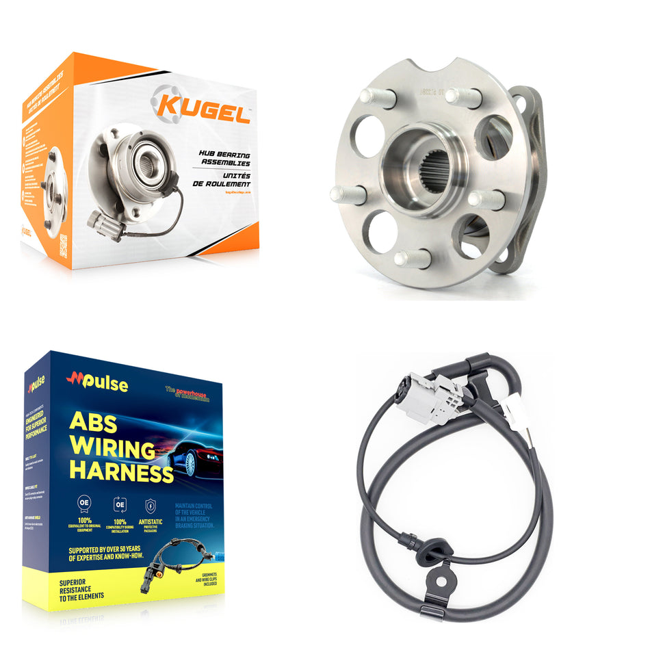 Rear Wheel Hub Bearing Sensor Kit For 10 Toyota Highlander AWD with 3.5L 2.7L 4-Wheel ABS K7S-100632