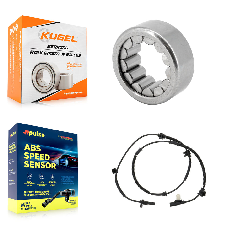 Rear Wheel Bearing & ABS Sensor Kit For 2014 Ford F-150 SVT Raptor with 6.2L Harness K7S-100646