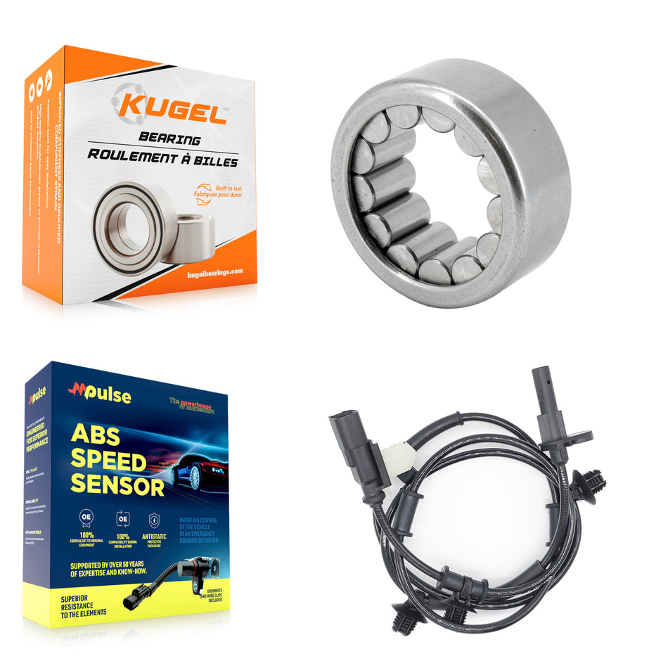 Rear Wheel Bearing And ABS Sensor Kit For Ford F-150 with Harness K7S-100648