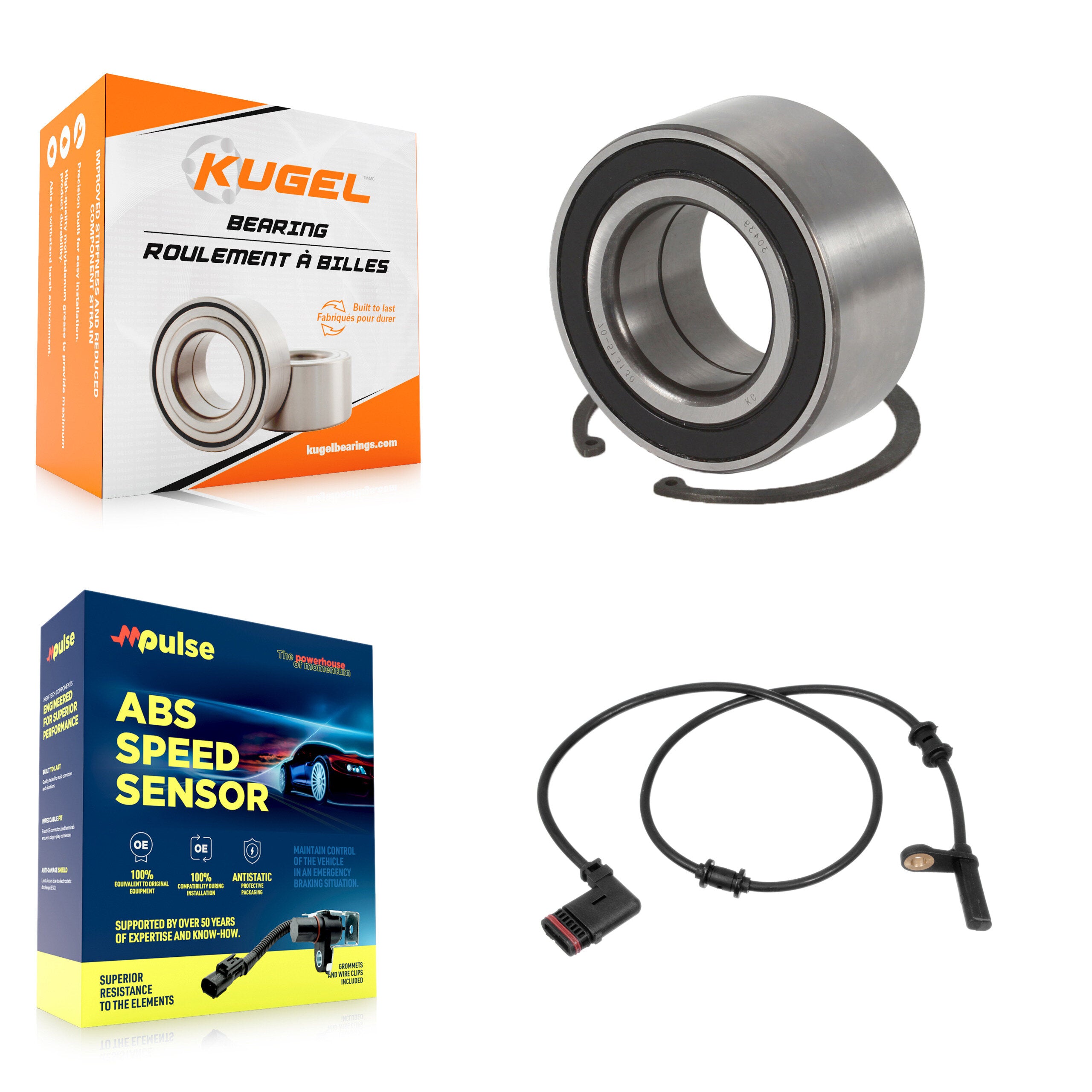 Rear Wheel Bearing And ABS Sensor Kit For Mercedes-Benz SLK350 SLK280 SLK55 AMG SLK300 K7S-100658
