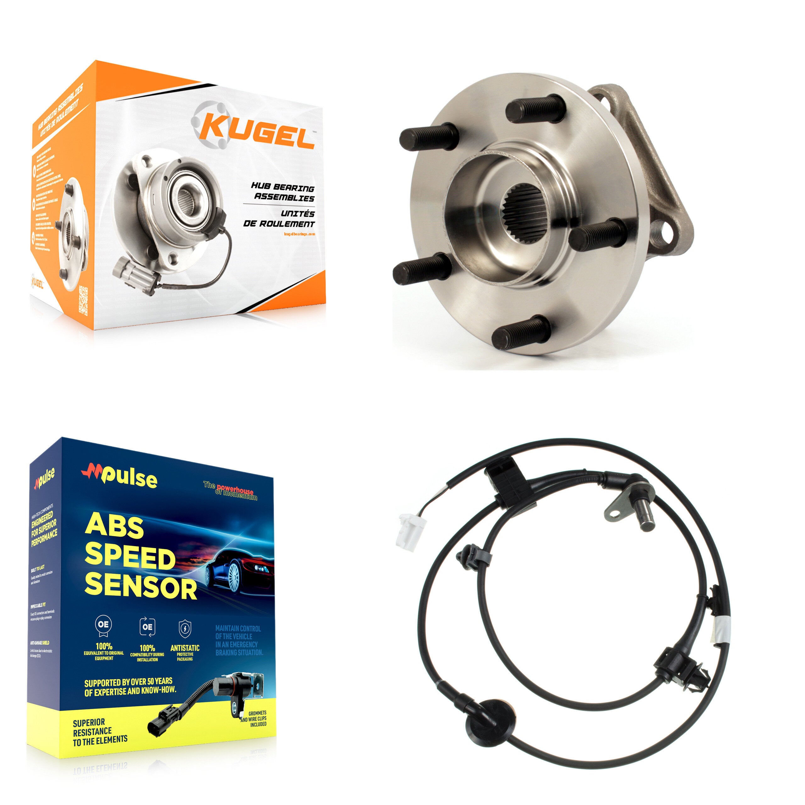 Rear Wheel Hub Bearing And ABS Sensor Kit For Mazda CX-9 with Harness K7S-100690