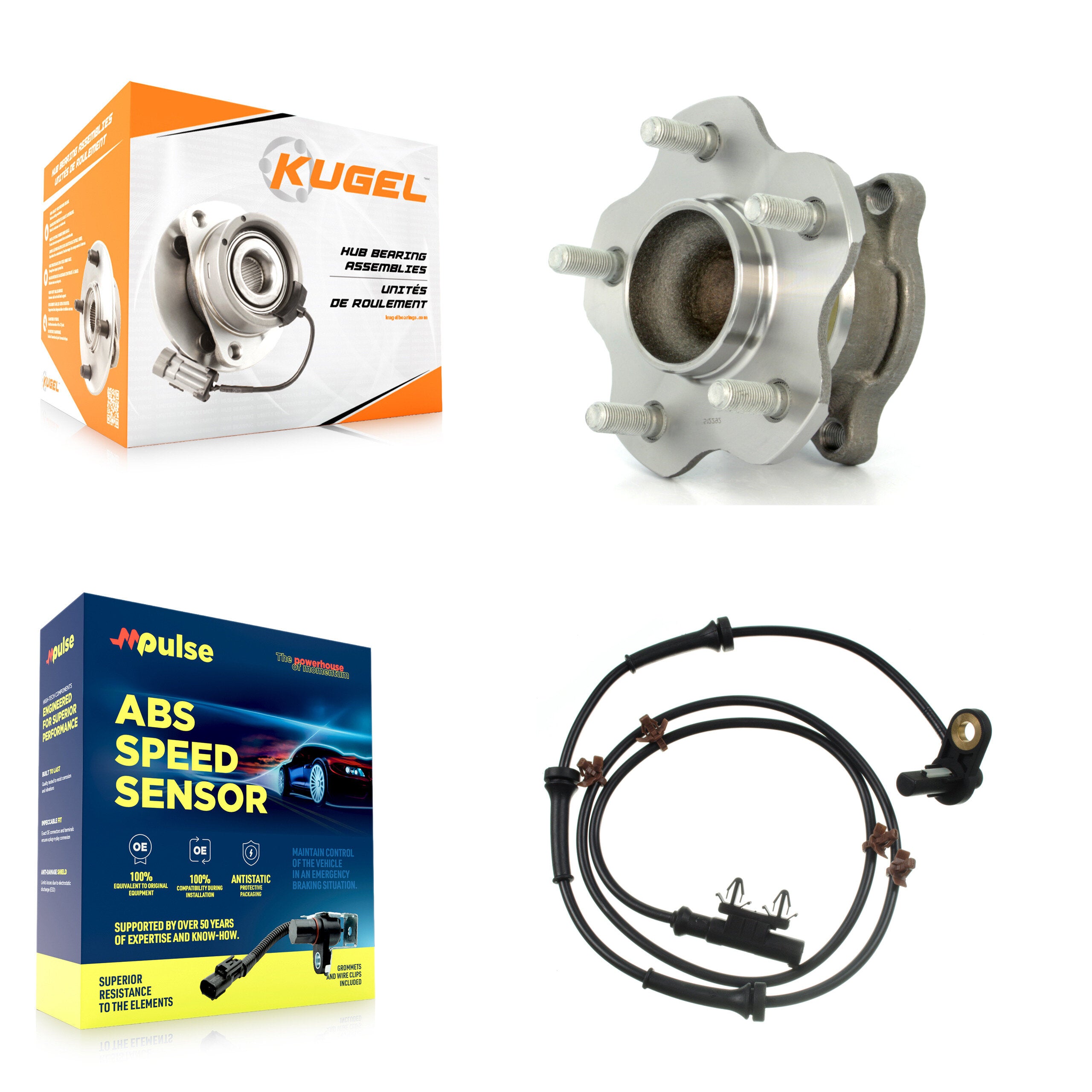 Rear Wheel Hub Bearing And ABS Sensor Kit For 2005-2006 Nissan Altima with Harness K7S-100692