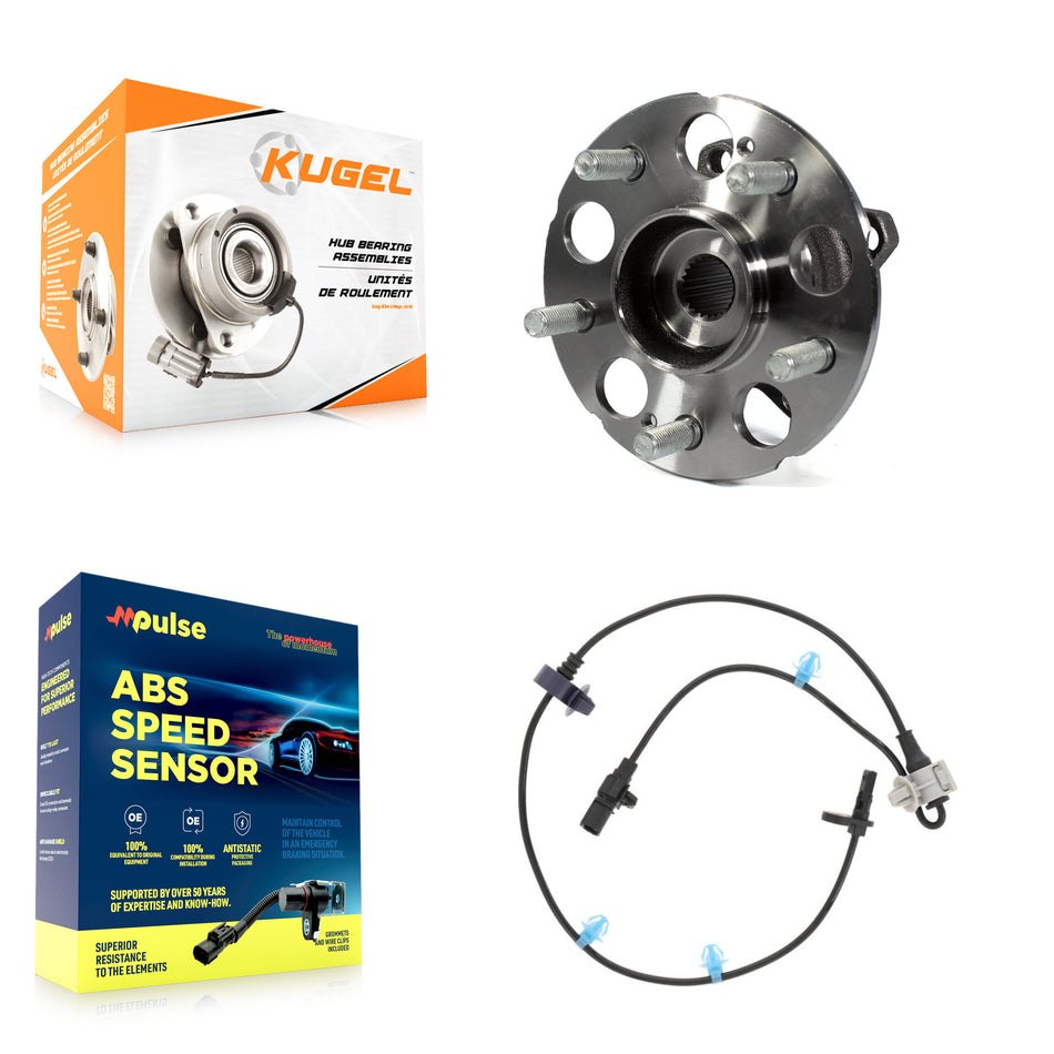 Rear Wheel Hub Bearing & Sensor Kit For Acura RDX AWD with 3.5L 4-Wheel ABS Harness K7S-100699
