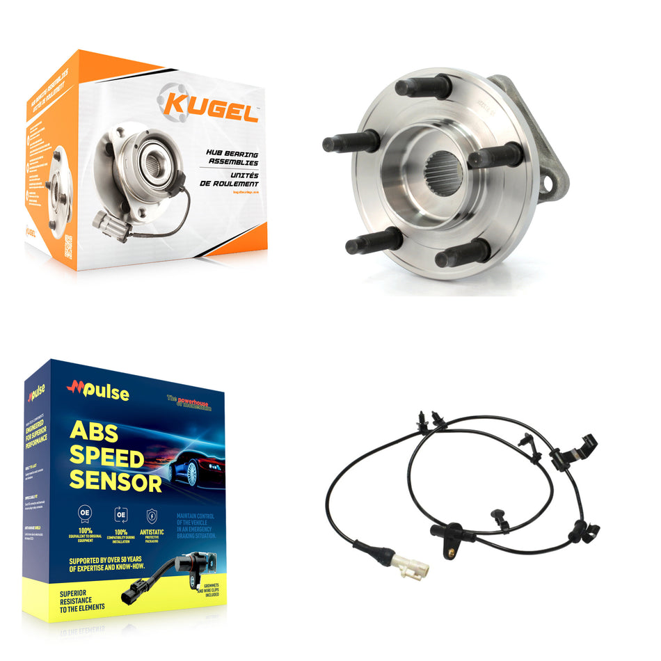 Rear Wheel Hub Bearing ABS Sensor Kit For Ford Edge Lincoln MKX AWD with 3.5L 4-Wheel K7S-100701