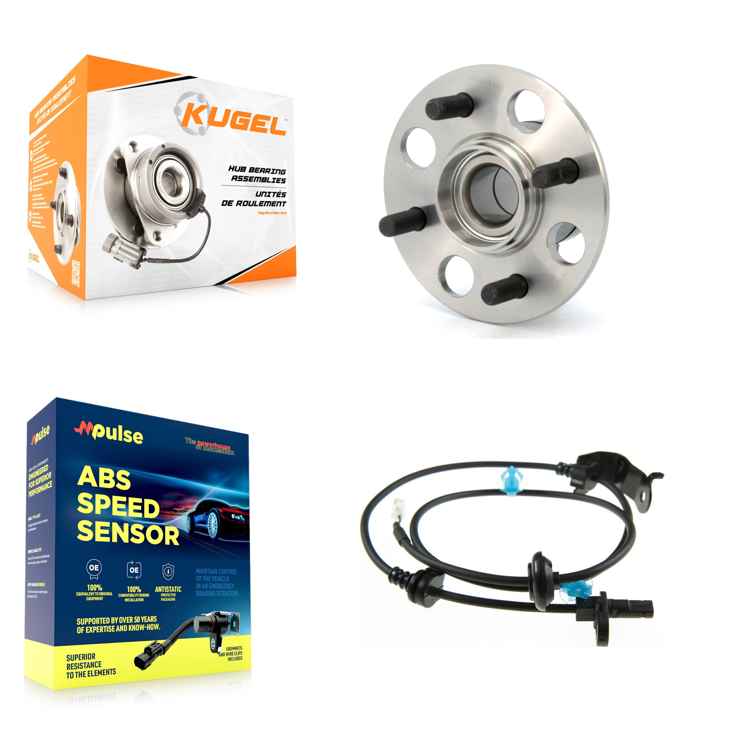 Rear Wheel Hub Bearing And ABS Sensor Kit For Honda Fit with Harness K7S-100708
