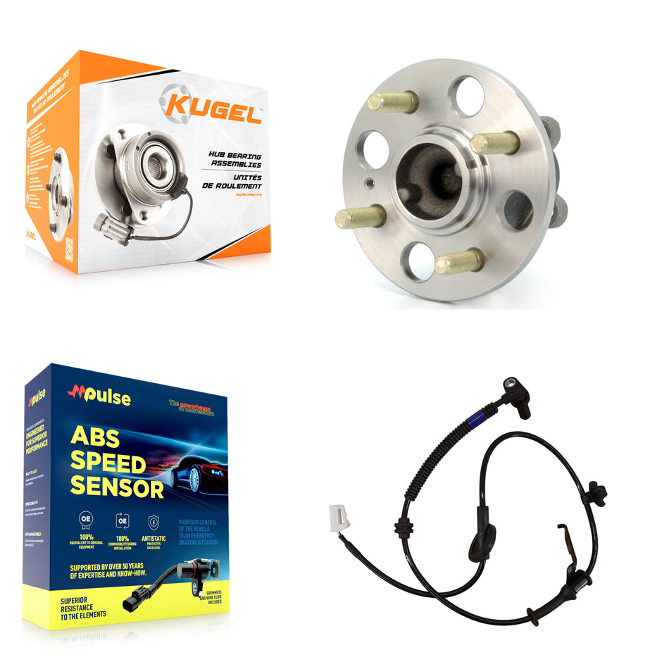 Rear Wheel Hub Bearing & Extra Sensor Kit For Hyundai Accent From 06 14 2012 with Harness K7S-100714