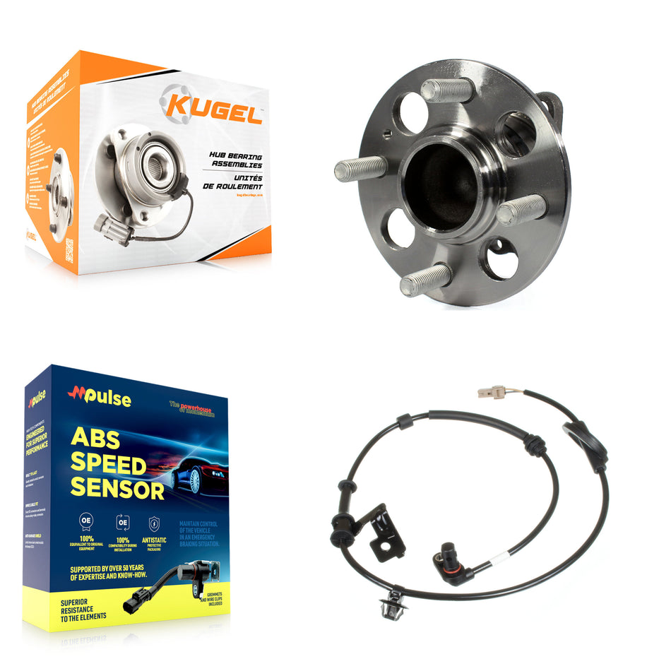 Rear Wheel Hub Bearing & Sensor Kit For 12-16 Kia Rio 1.6L with 4-Wheel ABS Harness K7S-100717