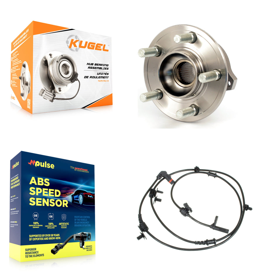 Rear Wheel Hub Bearing & ABS Sensor Kit For 2010 Dodge Charger Chrysler 300 with Harness K7S-100725