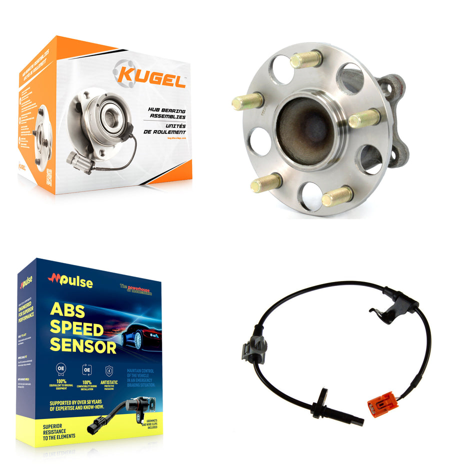 Rear Wheel Hub Bearing Sensor Kit For 04-08 Acura TSX 2.4L with 4-Wheel ABS Harness K7S-100743