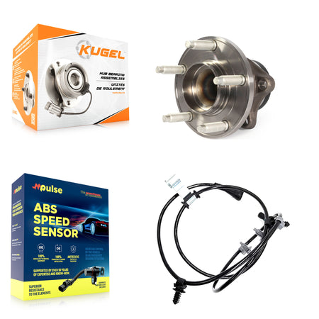 Rear Wheel Hub Bearing ABS Sensor Kit For Ford Edge Lincoln MKX FWD with 3.5L 4-Wheel K7S-100744