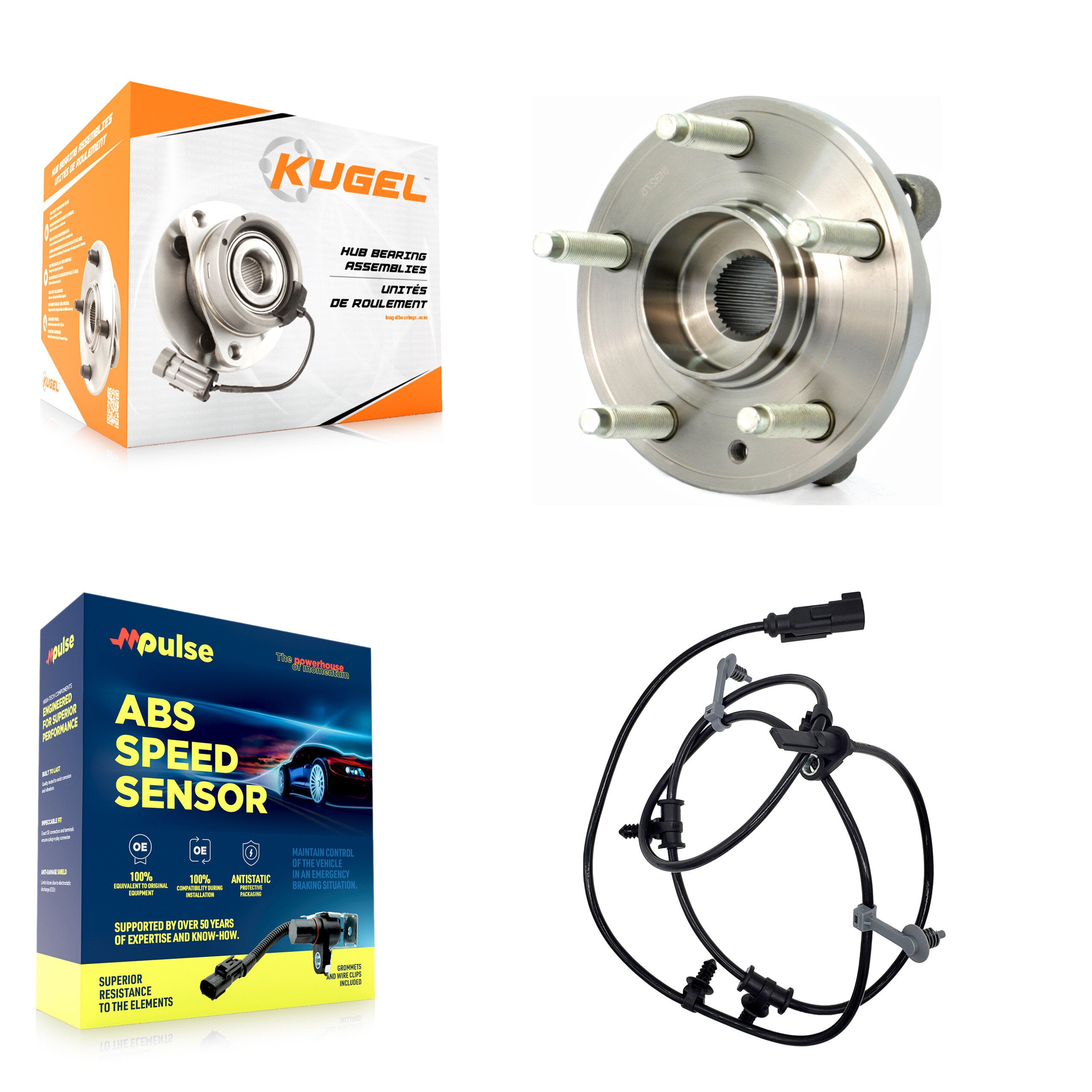 Rear Wheel Hub Bearing And ABS Sensor Kit For Ford Edge Lincoln MKX K7S-100746