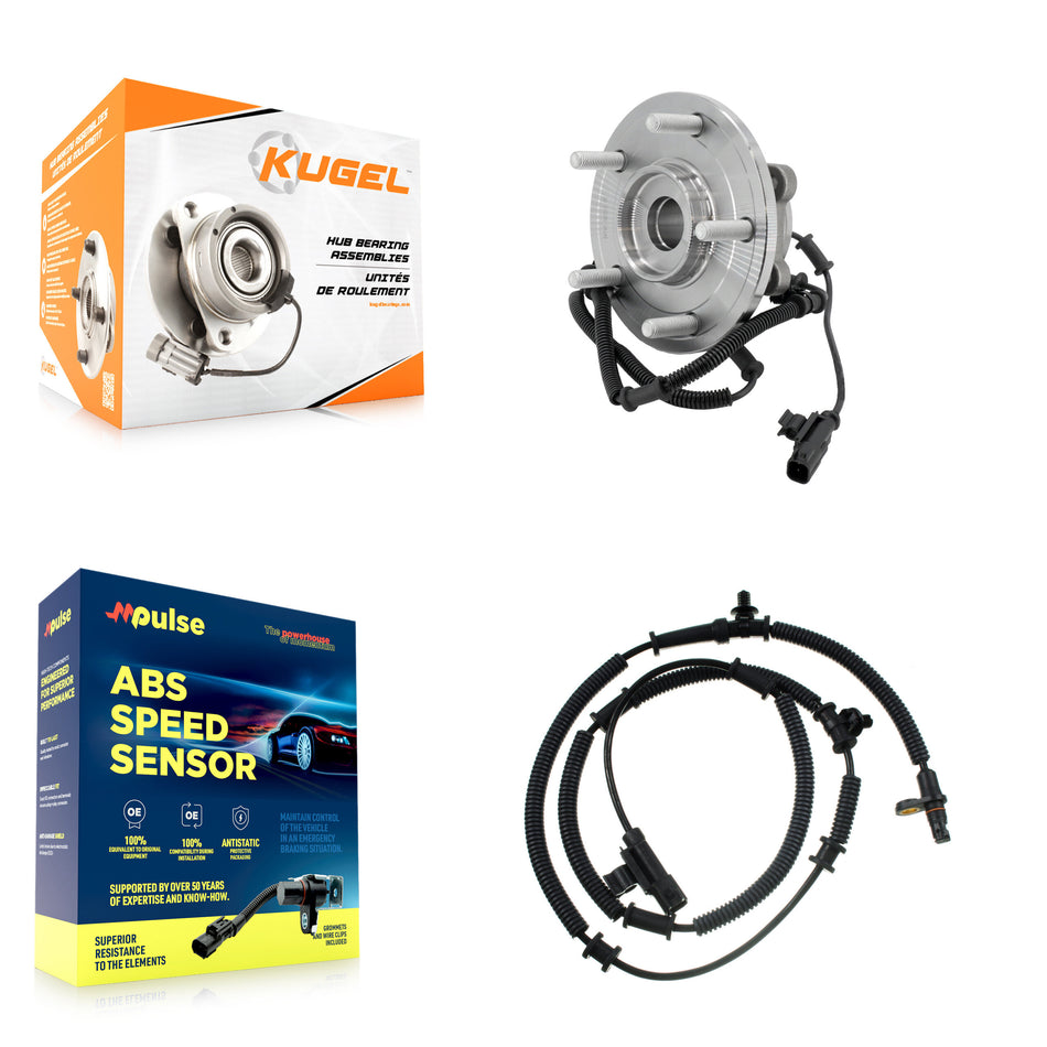 Rear Wheel Hub Bearing And Extra ABS Sensor Kit For Chrysler Town & Country with Harness K7S-100750