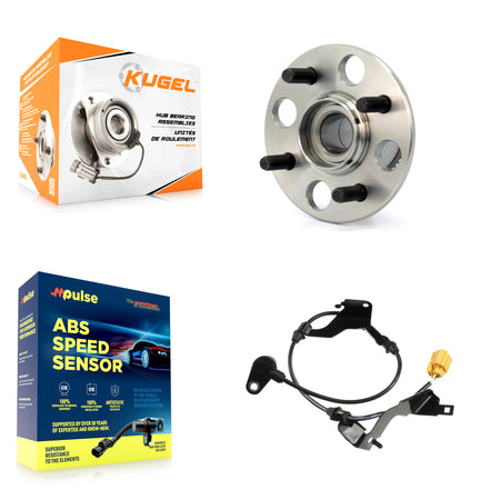 Rear Wheel Hub Bearing And ABS Sensor Kit For Honda Civic Built In Japan with Harness K7S-100766