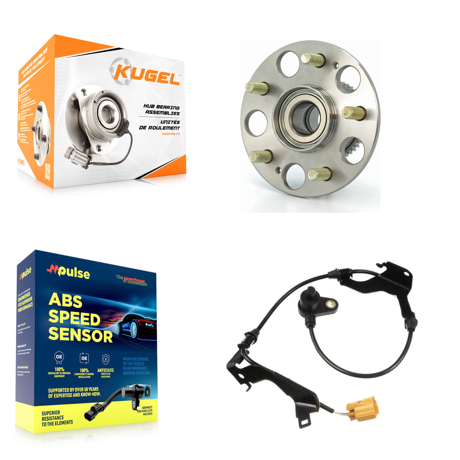 Rear Wheel Hub Bearing & Sensor Kit For Honda Civic Si with 1.7L Built in US Harness K7S-100771