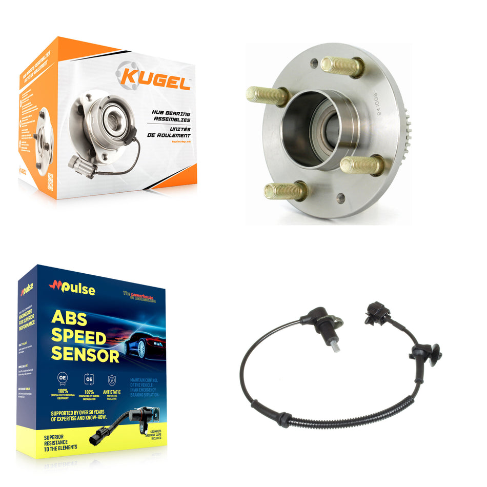 Rear Wheel Hub Bearing & ABS Sensor Kit For 2005-2006 Pontiac Wave 1.6L with 4-Wheel K7S-100782