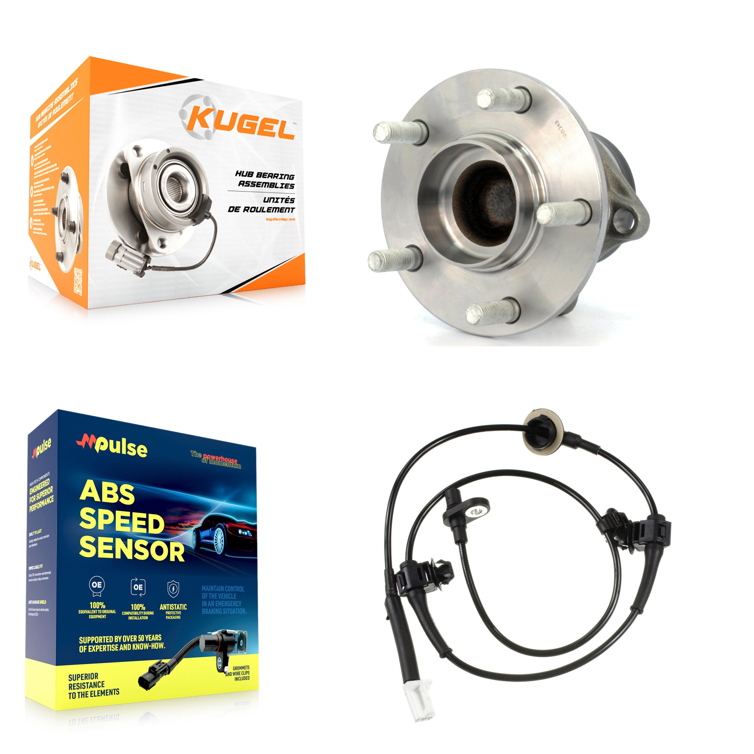 Rear Wheel Hub Bearing And ABS Sensor Kit For Mazda CX-7 with Harness K7S-100787