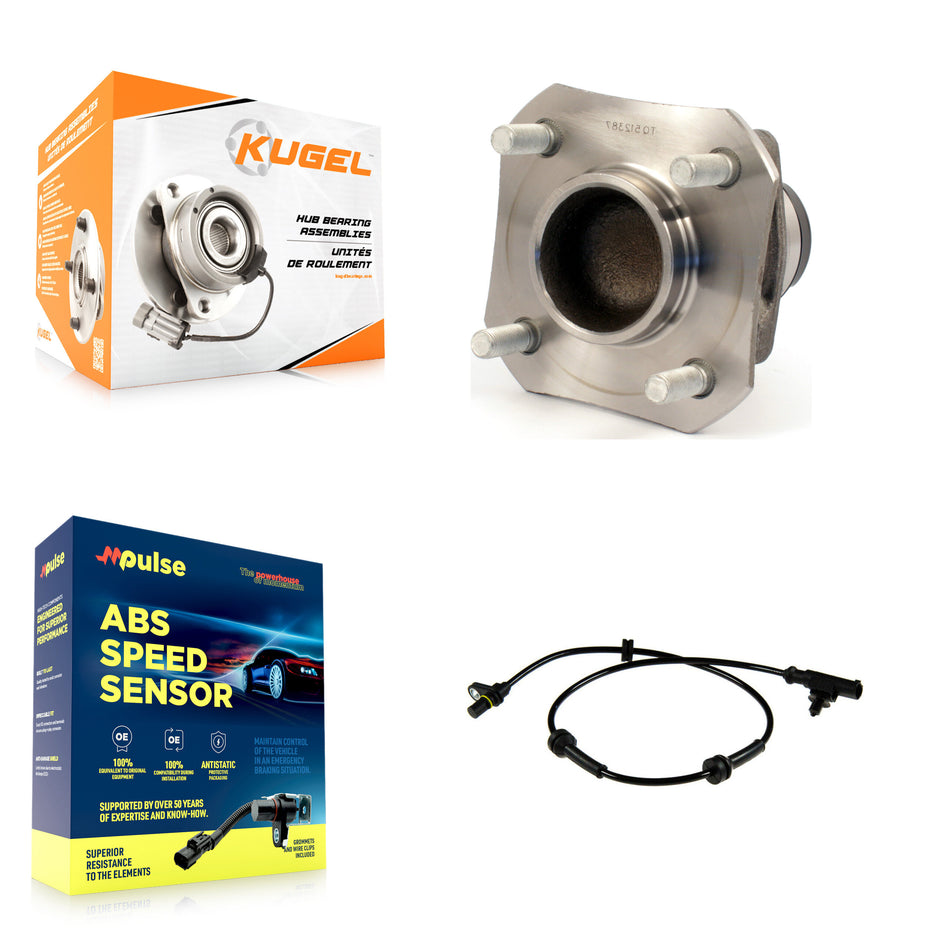 Rear Wheel Hub Bearing And ABS Sensor Kit For 2009 Nissan Versa Non-ABS with Harness K7S-100839