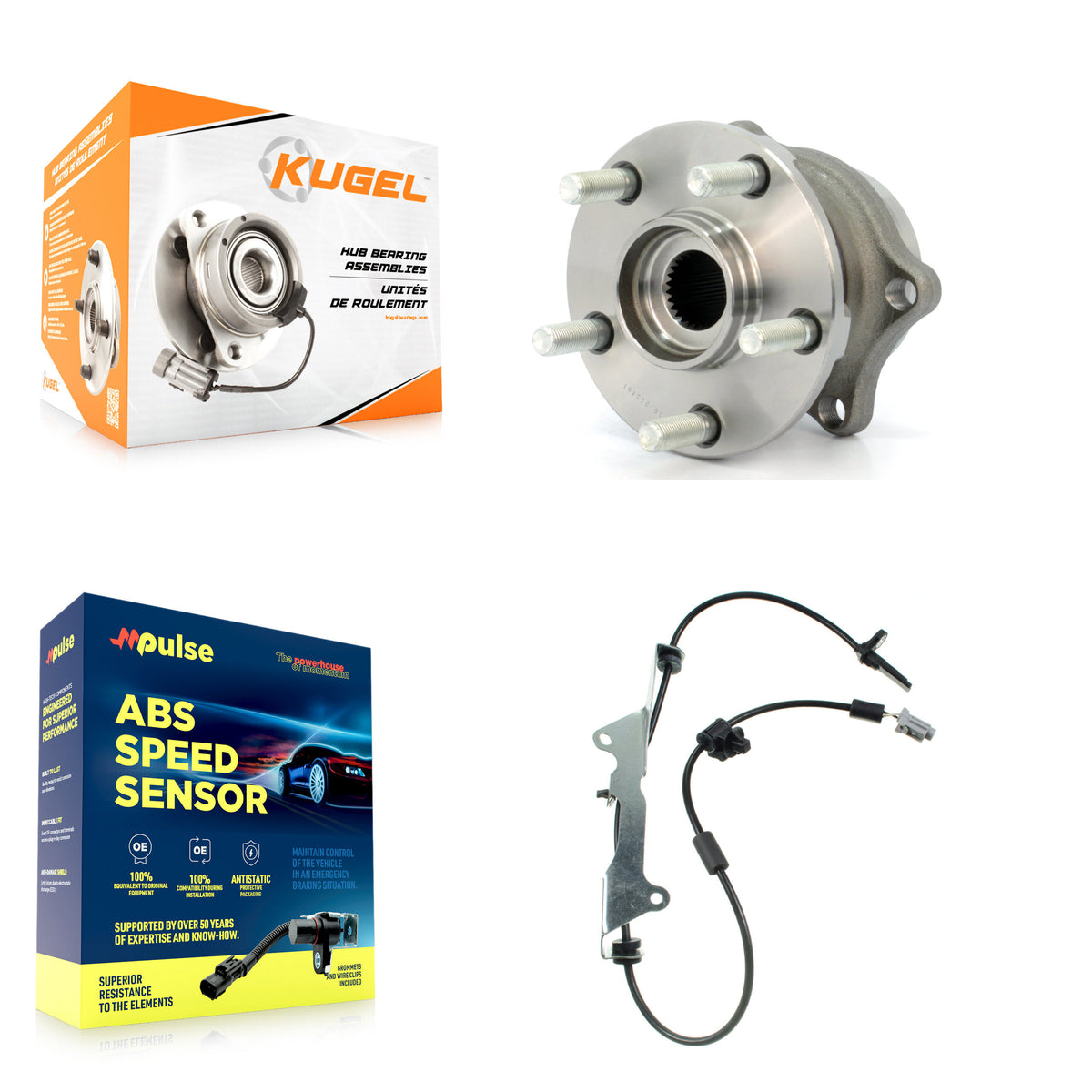 Rear Wheel Hub Bearing ABS Sensor Kit For 2009-2013 Subaru Forester 2.5L with 4-Wheel K7S-100843