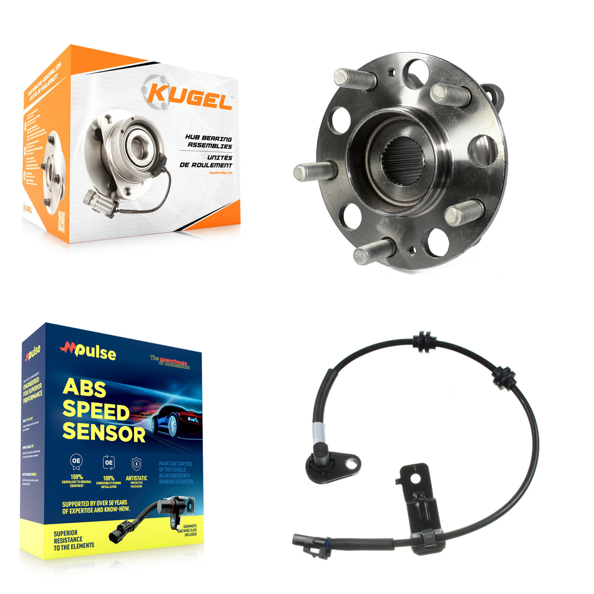 Rear Wheel Hub Bearing And ABS Sensor Kit For Hyundai Genesis Coupe with Harness K7S-100852
