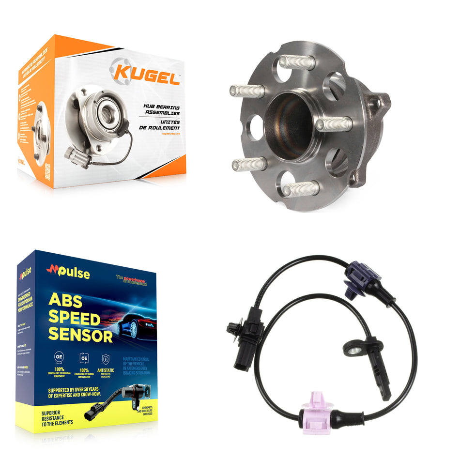 Rear Wheel Hub Bearing & Sensor Kit For Honda CR-V FWD with 2.4L 4-Wheel ABS Harness K7S-100865
