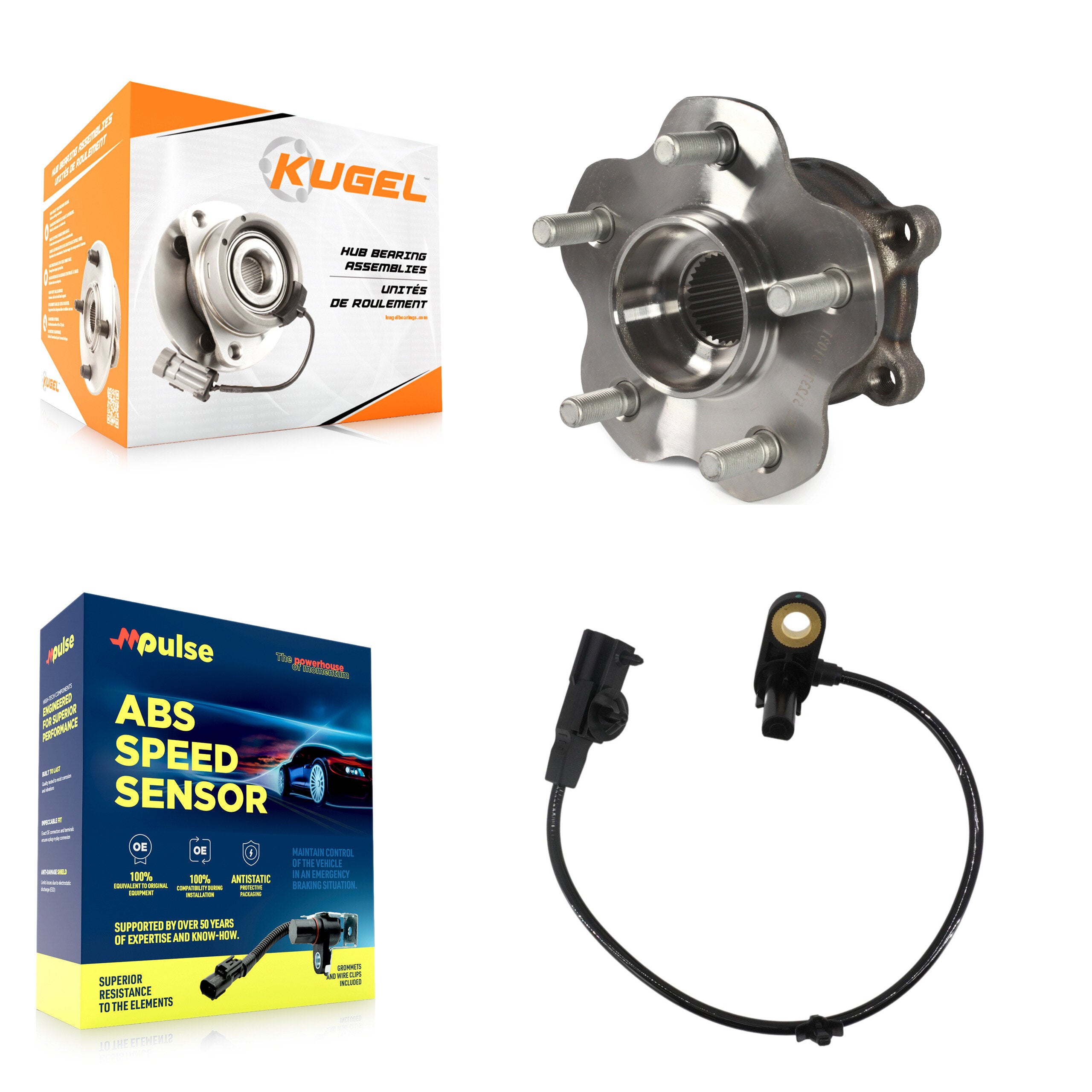 Rear Wheel Hub Bearing Sensor Kit For INFINITI QX50 G37 Nissan 370Z EX35 EX37 M37 Q60 Q70 K7S-100883