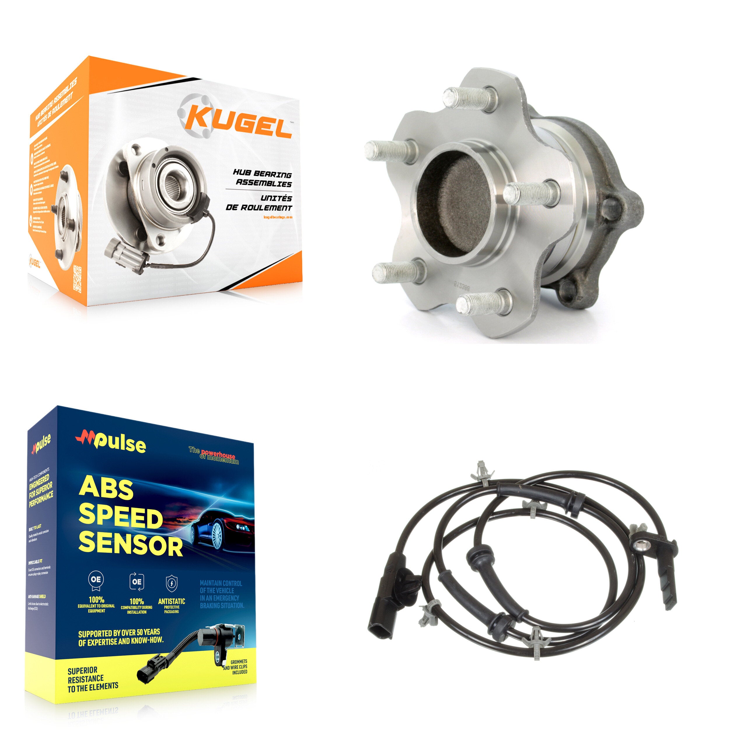 Rear Wheel Hub Bearing And ABS Sensor Kit For Nissan Altima Maxima with Harness K7S-100887