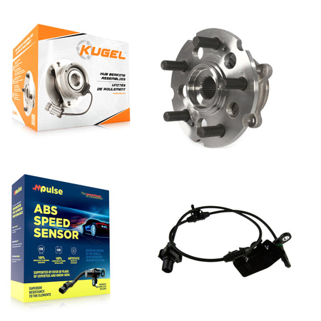Rear Wheel Hub Bearing Sensor Kit For Honda Pilot AWD with 3.5L 4-Wheel ABS Harness K7S-100888