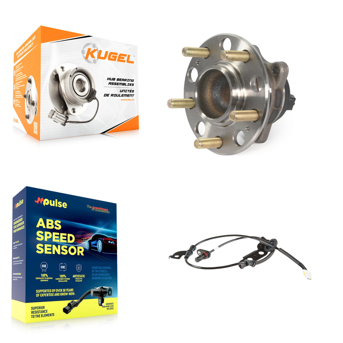 Rear Wheel Hub Bearing & Extra Sensor Kit For Kia Optima 2.4L with GAS engine 4-Wheel ABS K7S-100896