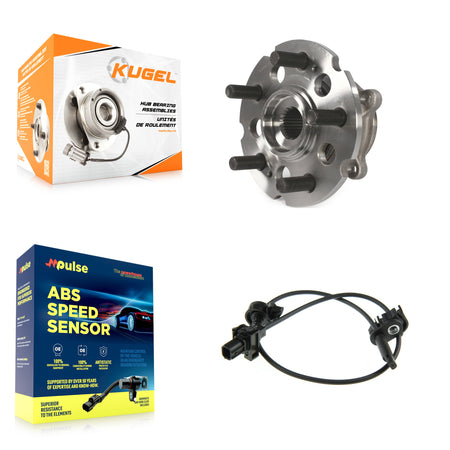 Rear Wheel Hub Bearing Sensor Kit For 07-13 Acura MDX 3.7L with 4-Wheel ABS Harness K7S-100901