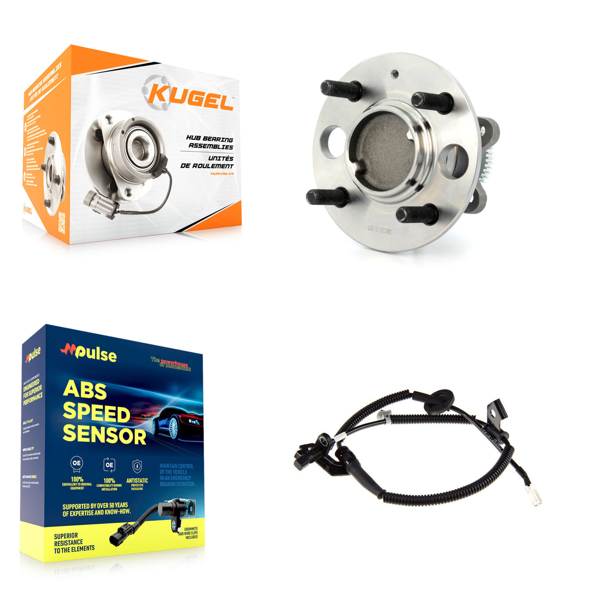 Rear Wheel Hub Bearing & Sensor Kit For 2005 Hyundai Sonata From 03 01 with Harness K7S-100904
