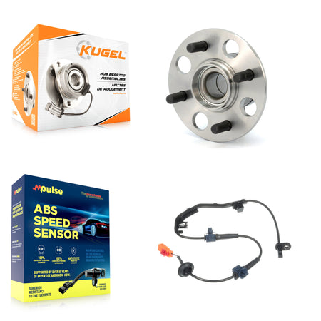 Rear Wheel Hub Bearing Sensor Kit For 07-08 Honda Fit 1.5L with 4-Wheel ABS Harness K7S-100910