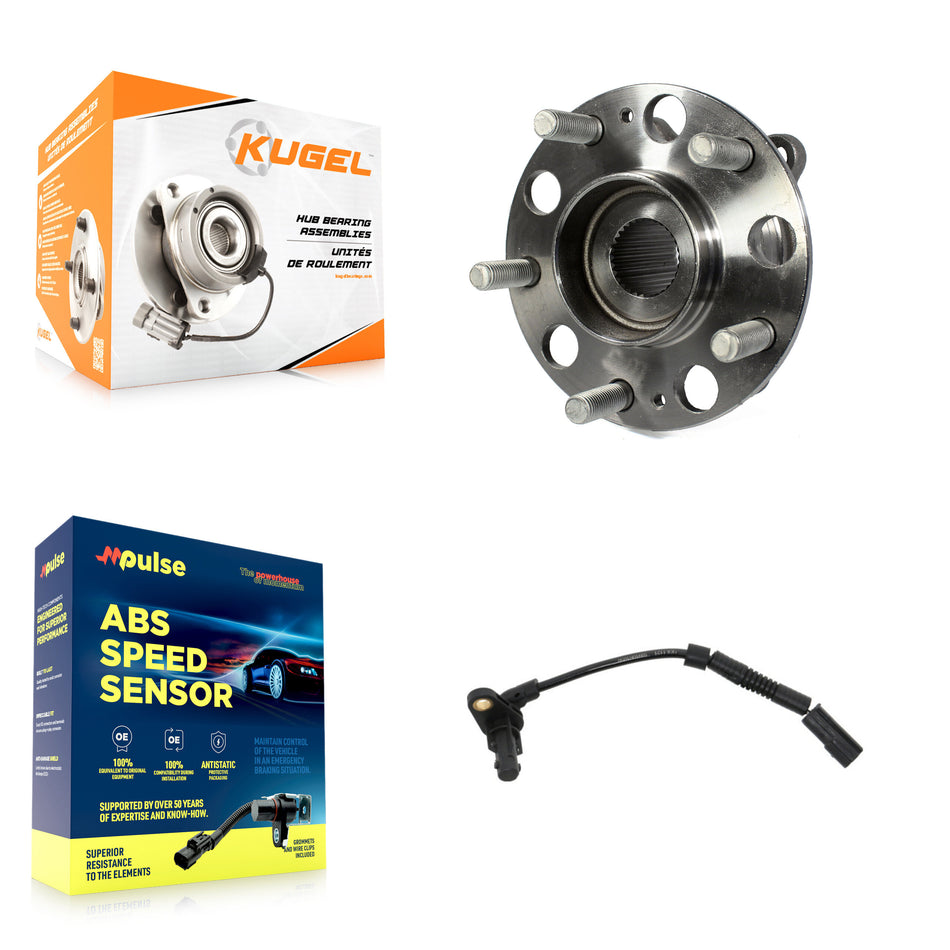 Rear Wheel Hub Bearing ABS Sensor Kit For 2014 Hyundai Genesis 3.8L/5.0L with 4-Wheel K7S-100918