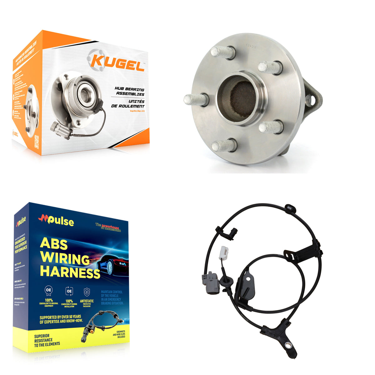 Rear Wheel Hub Bearing & Extra Sensor Kit For 09-13 Toyota Corolla 1.8L with 4-Wheel ABS K7S-100947