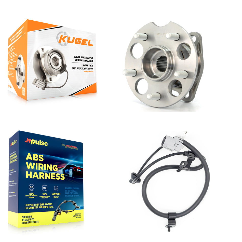 Rear Wheel Hub Bearing Sensor Kit For 10 Toyota Highlander AWD with 3.5L 2.7L 4-Wheel ABS K7S-100959