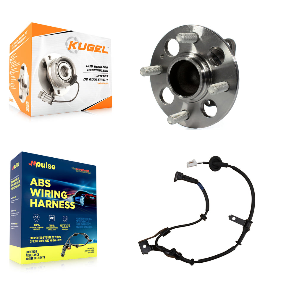 Rear Wheel Hub Bearing & Sensor Kit For 2012 Kia Rio 1.6L with 4-Wheel ABS To 09 26 2011 K7S-100962