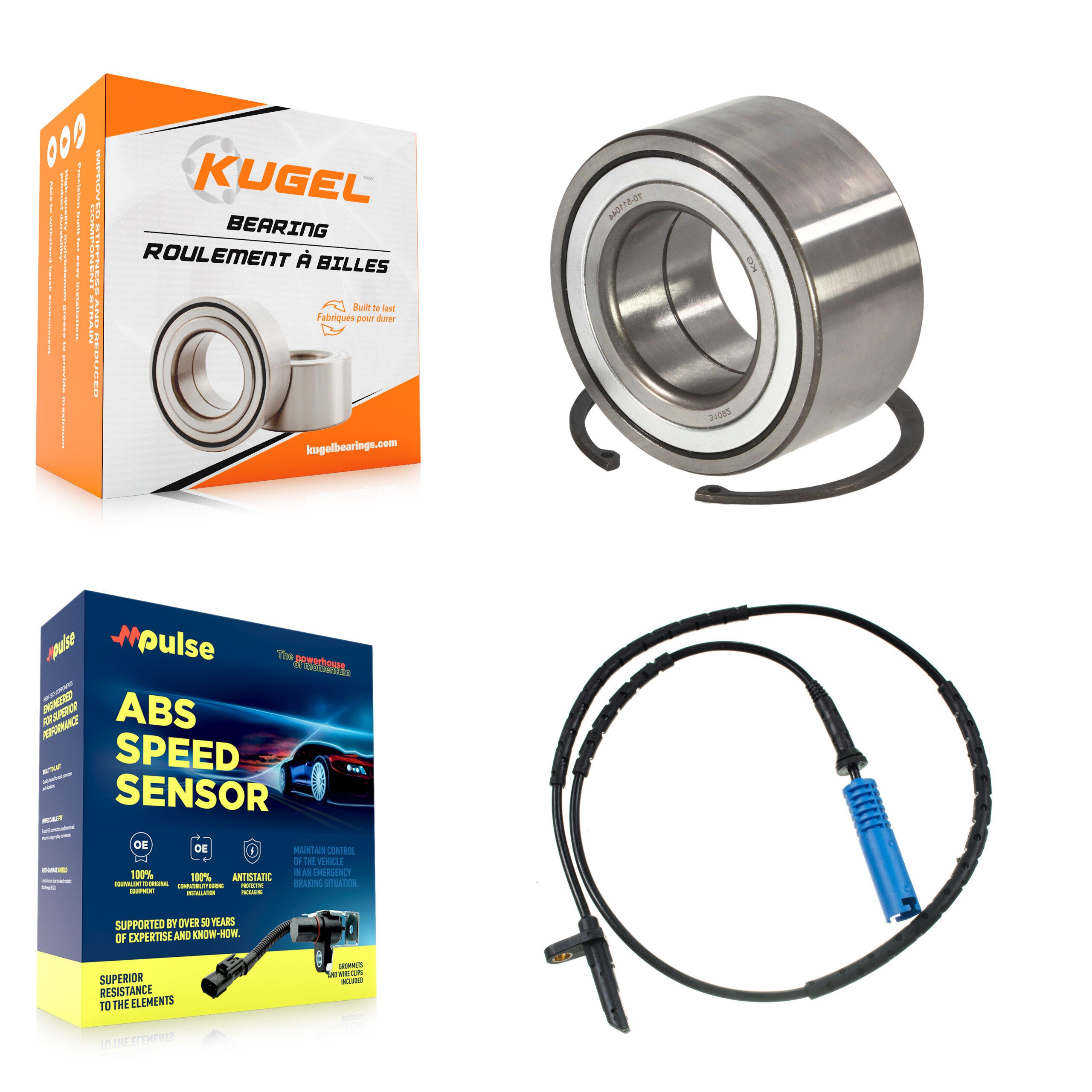 Rear Wheel Bearing And ABS Sensor Kit For BMW 328i xDrive 328xi 335i 335xi 325xi 330xi K7S-101477
