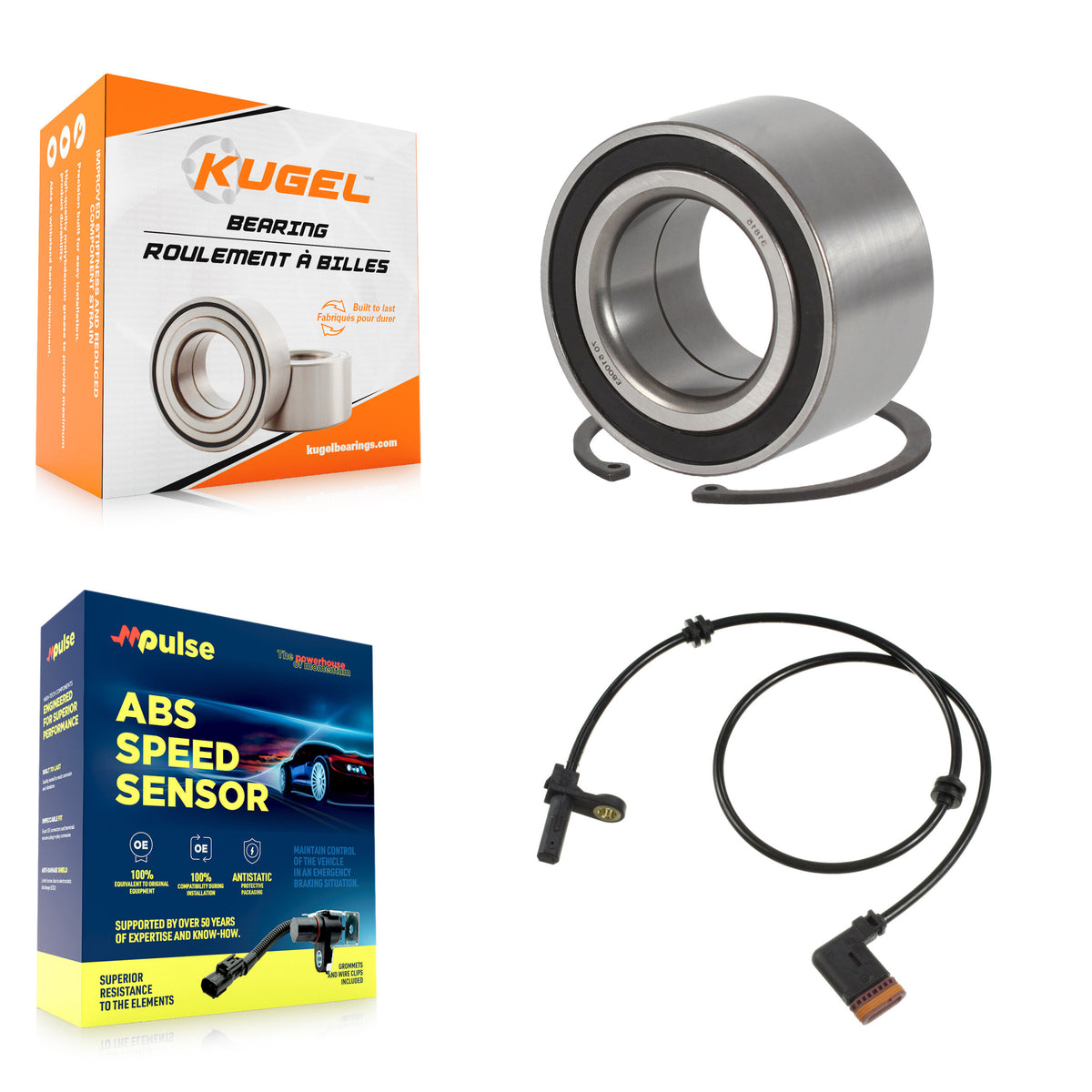 Rear Wheel Bearing And ABS Sensor Kit For Mercedes-Benz S350 S400 with Harness K7S-101499