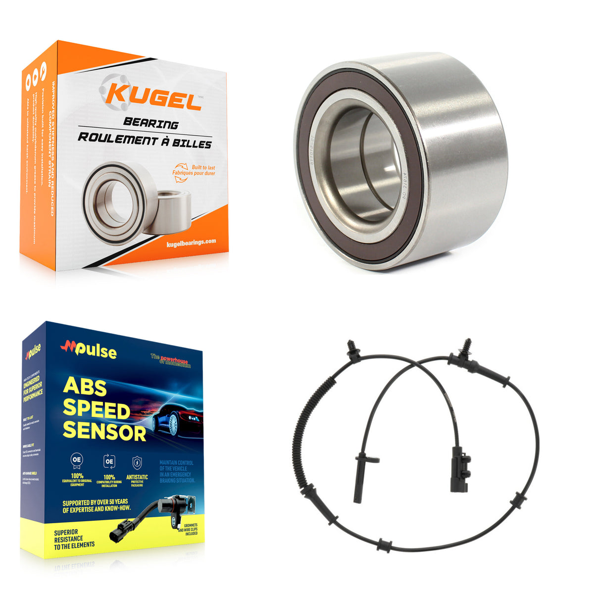 Rear Wheel Bearing And ABS Sensor Kit For 2016 Jeep Grand Cherokee with Harness K7S-101512
