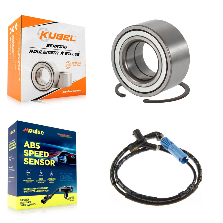Rear Wheel Bearing & Sensor Kit For 06-08 BMW Z4 3.2L 3.0L with 4-Wheel ABS Harness K7S-101521