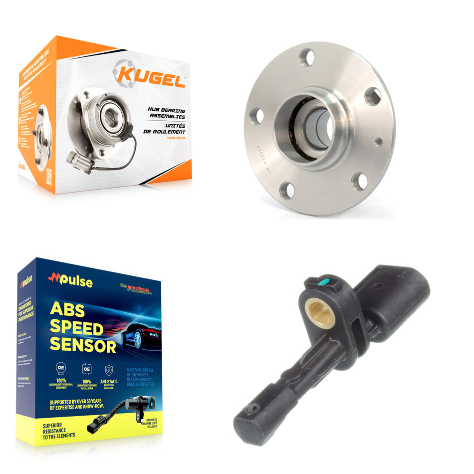 Rear Wheel Hub Bearing Sensor Kit For Volkswagen Golf Jetta GTI SportWagen Audi A3 e-Golf K7S-101531